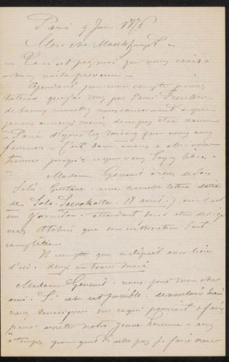 Letter to Jan Hendrik Maschaupt