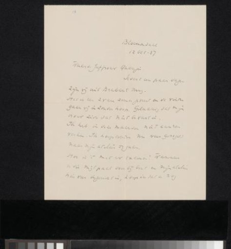 Letter to Marisa Quanjer