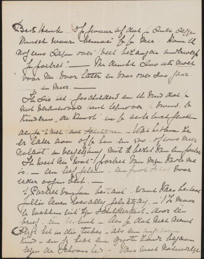 Letter to Jonkheer Hendrik Teding van Berkhout (1879-1969)