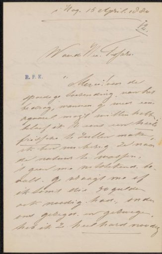 Letter to Filippo Tessaro