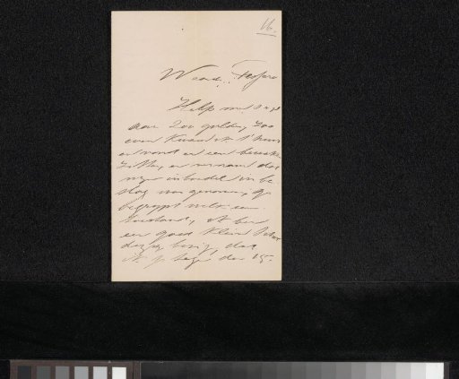 Letter to Filippo Tessaro