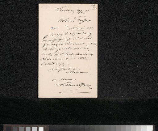 Letter to Filippo Tessaro