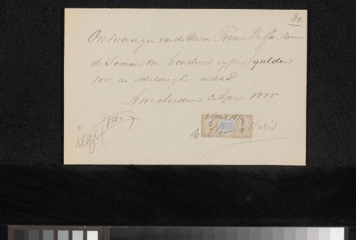 Receipt for Frans Buffa and Sons