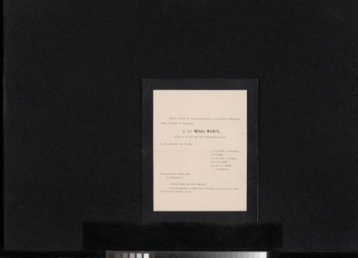Death notice to Pieter Haverkorn van Rijsewijk and Mrs. Haverkorn van Rijsewijk