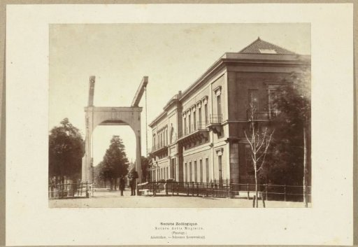 Artis and view in the Plantage Middenlaan with bridge, Amsterdam