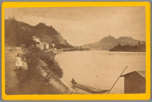 View of Rolandseck and the Drachenfels