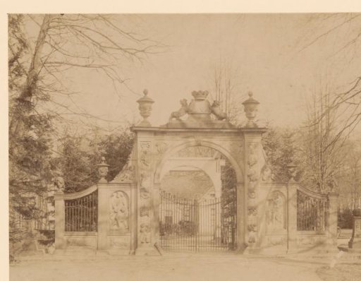 Gate of Nienoord Castle in Leek