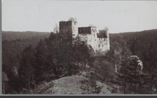 View of a castle ruin near Kronsegg