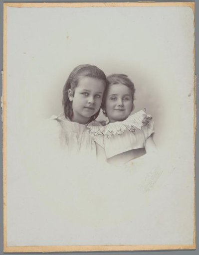 Portrait of Two Unknown Girls