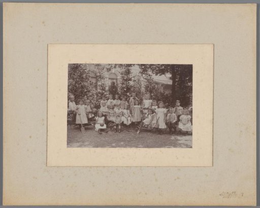 Group Portrait of Children in a Square