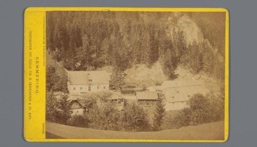 View of farms near Semmering, Austria