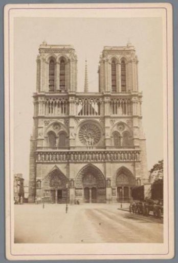 Facade of Notre-Dame in Paris