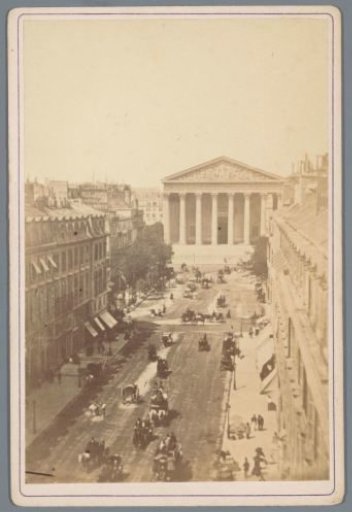 View of the Rue Royale and the Madeleine in Paris