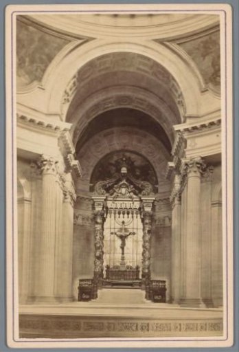 Interior of the chapel in the Hôtel des Invalides in Paris