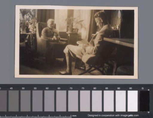 Portrait of two unknown persons