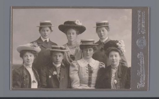 Group portrait of seven women
