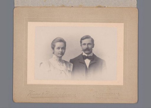 Portrait of Jennigje Hendrika Jacoba Jonker and Johannes Diderik van der Waals