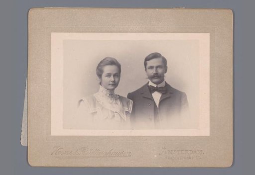 Portrait of Jennigje Hendrika Jacoba Jonker and Johannes Diderik van der Waals