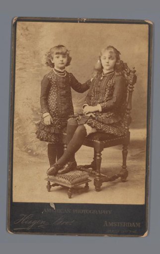 Portrait of two unknown girls