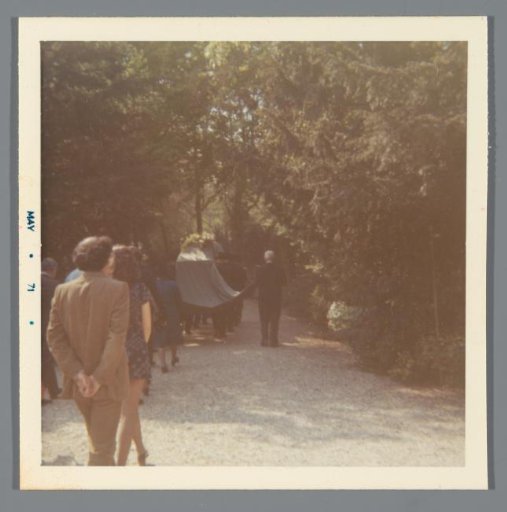 Carrying the coffin during a funeral
