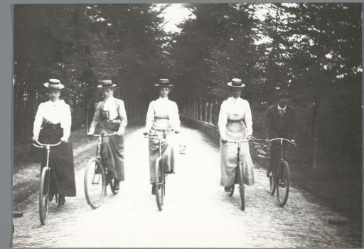 Group Portrait of a Party on Bicycles