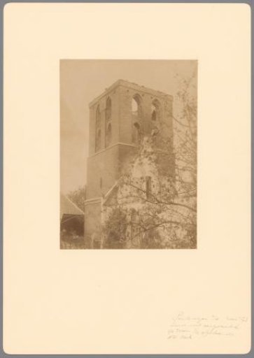 Tower of the Burned Reformed Church in Poederoijen