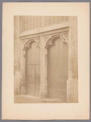 Entrance to the Tower of the Great or Saint-Martin's Church in Tiel