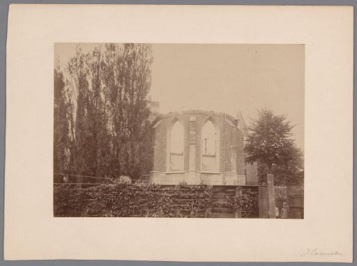 Choir of the burnt Reformed Church at Harmelen