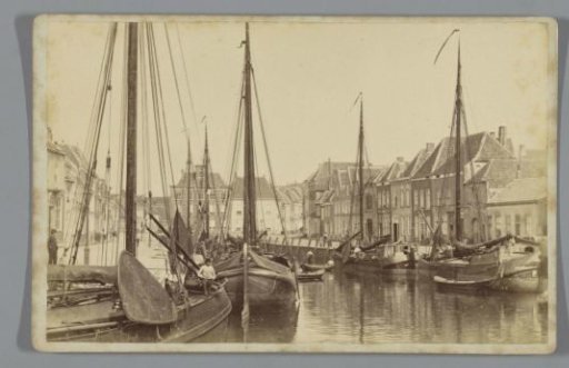 Ships in the Old Inner Harbour of Bergen op Zoom
