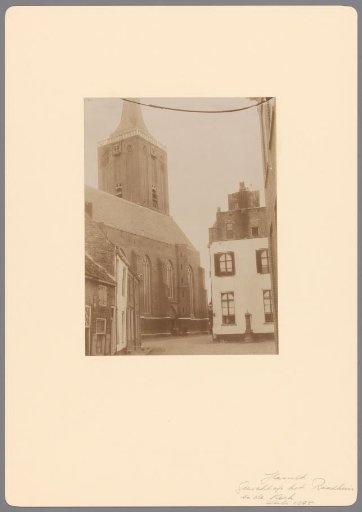 View of the town hall and the Great or Saint Stephen's Church in Hasselt