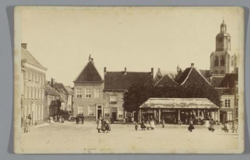 Square at Bergen op Zoom, with the Tower of the Sint-Gertrudiskerk in the Background