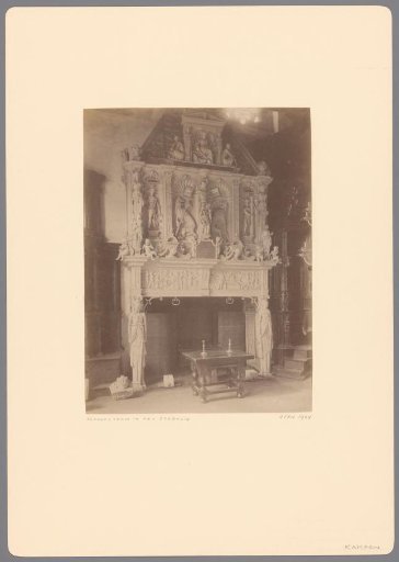 Chimney in the town hall of Kampen