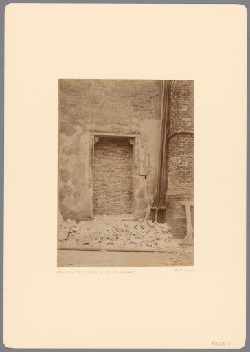 Exposed entrance on the north side of the Great or Schildkerk in Rijssen