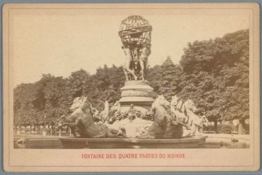 Fontaine des Quatre-Parties-du-Monde in the Jardin Marco Polo, Paris