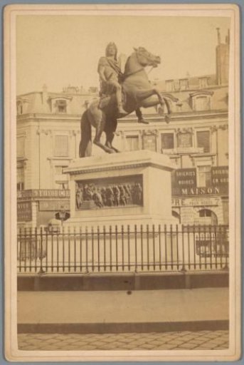 Equestrian statue of King Louis XIV on the Place des Victoires, Paris
