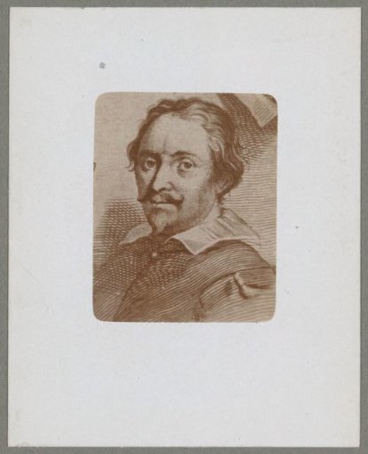 Photographic reproduction of an engraved portrait of Gillis d'Hondecoeter