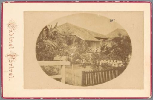 House with a garden, inhabited by Mr. Margadant, Palembang