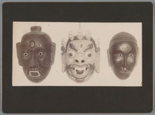 Three Tibetan masks
