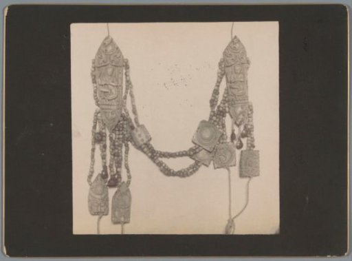 Tibetan neck ornament with amulets