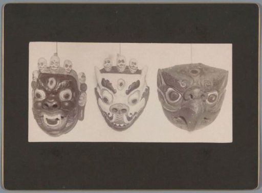 Three Tibetan masks