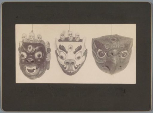 Three Tibetan masks