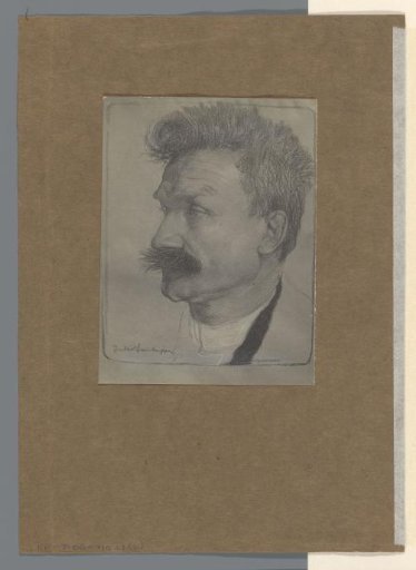 Photoreproduction of a drawing, depicting a portrait of Stijn Streuvels