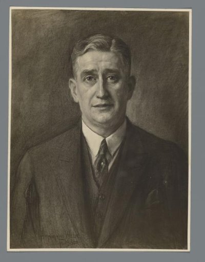 Photographic reproduction of a drawing, depicting a portrait of Henri van Wermeskerken by Antoon van Welie