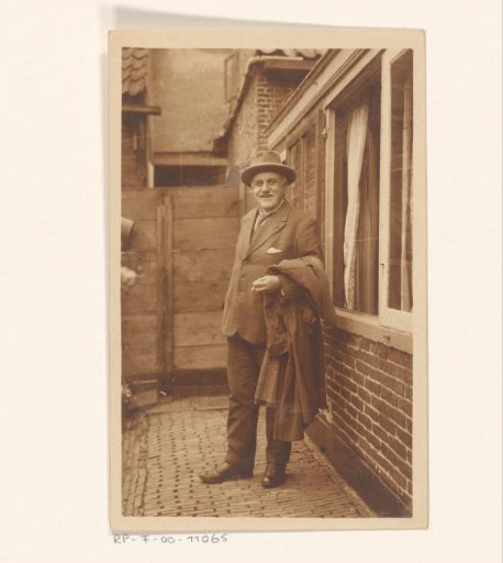 Portrait of an unknown man with a cigarette