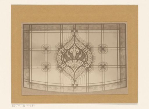 Stained Glass Window with Ornaments