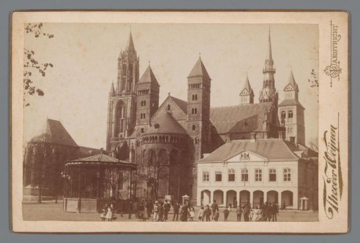 View of the Basilica of Saint Servatius and the Church of Saint John in Maastricht