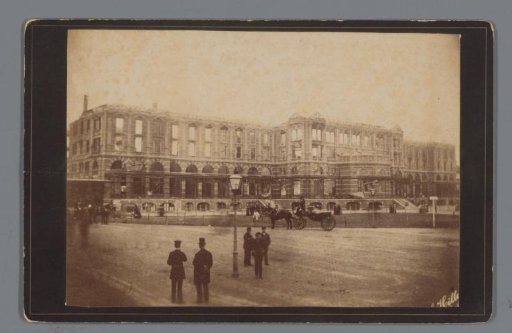 View of the Kurhaus at Scheveningen after the fire