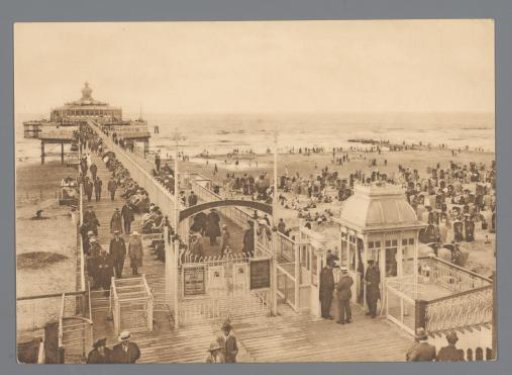 View of the Pier with the beach at Scheveningen