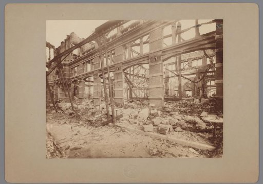 Interior of the Kurhaus at Scheveningen after the fire