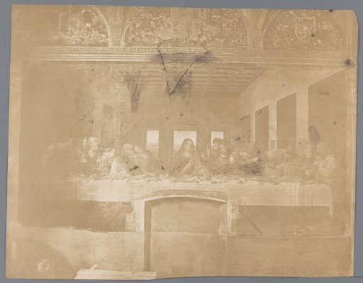 Photographic Reproduction of the Fresco The Last Supper by Leonardo da Vinci in the Convent of Santa Maria delle Grazie